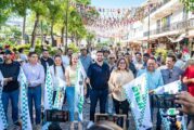 Entrega Luis Munguía obra vial en el Parque Hidalgo